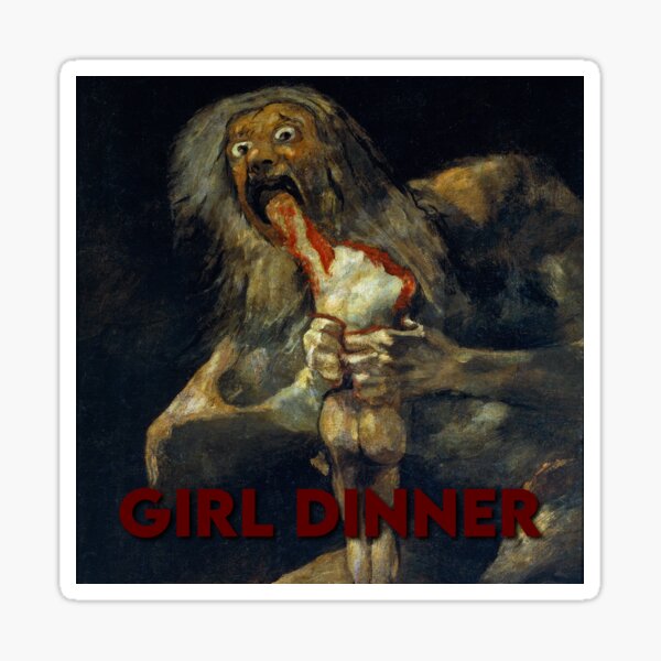Vista previa del artículo con la obra «goya saturno devorando a su hijo niña cena», diseñado y vendido por Kateisover.