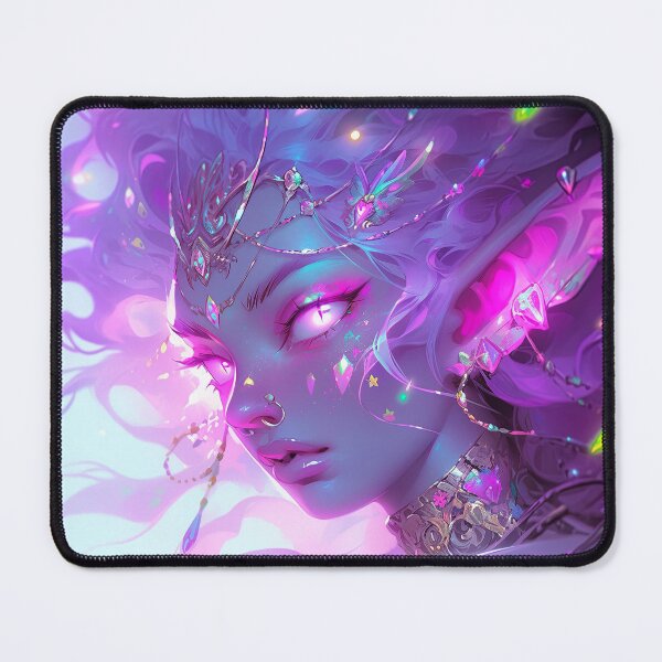 Item preview, Cool Pink Purple Elf Anime Girl designed and sold by bubblegoth.