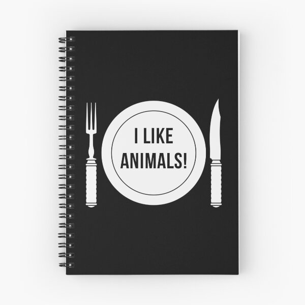 Item preview, I Like Animals! (Fork / Knife / Plate / White) designed and sold by MrFaulbaum.
