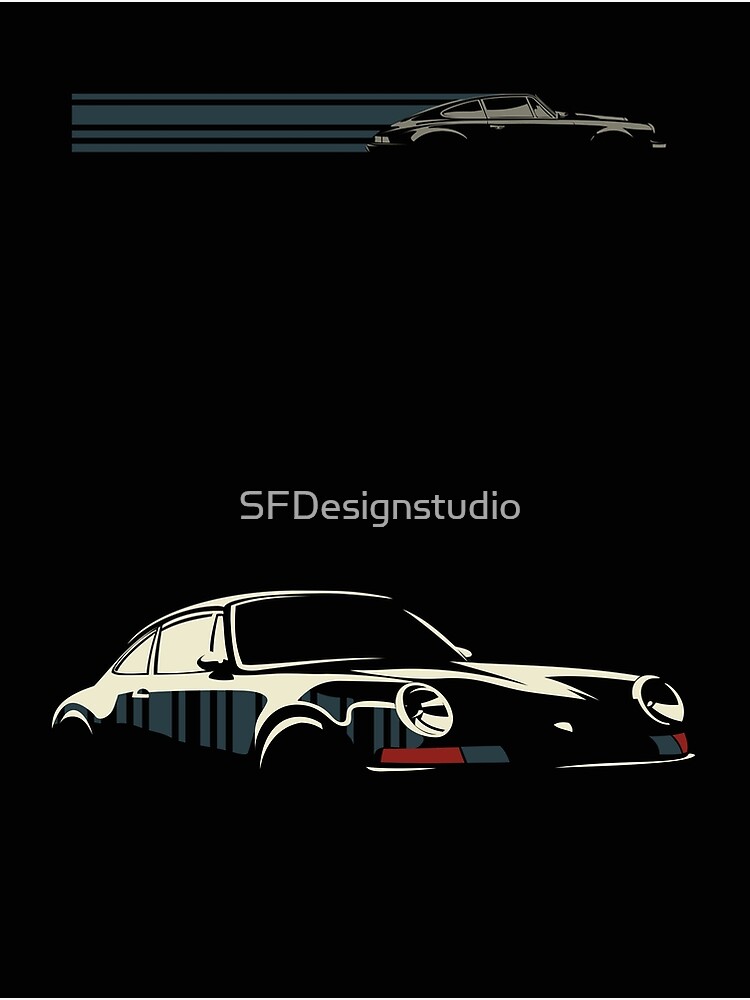 Porsche Car Print Art Poster • Rear View Prints