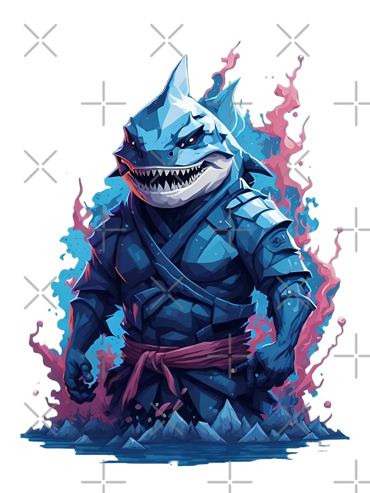 Thumbnail 3 of 3, Poster, Ninja Shark 7 designed and sold by RabbitPrints.
