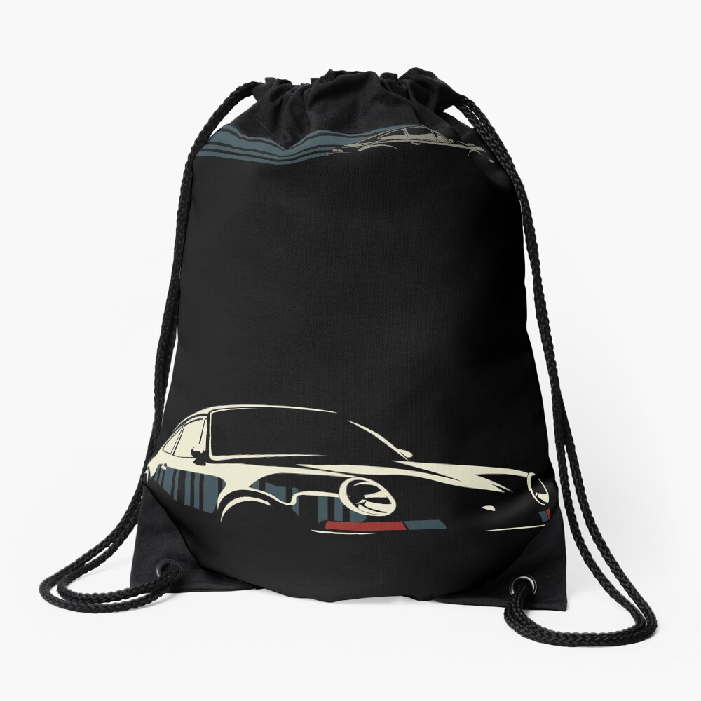 Minimalist Porsche Drawstring Bag