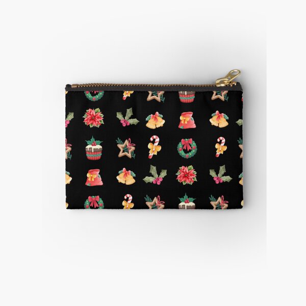 Item preview, Colorful Christmas Collection - Cute Gift For Xmas - Black Background designed and sold by patternjp.