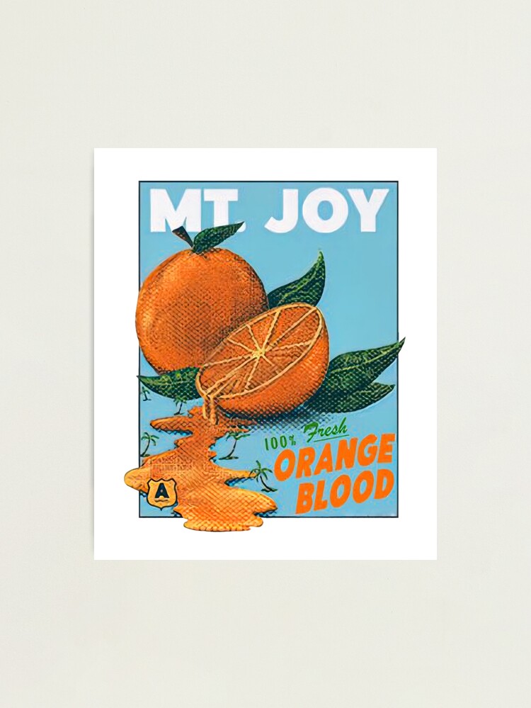 Mt Joy Orange Blood Mt Joy Merch Men Women Shirt Boy Girl , Photographic Print