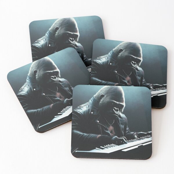 Item preview, gorilla pianist designed and sold by WelSol.