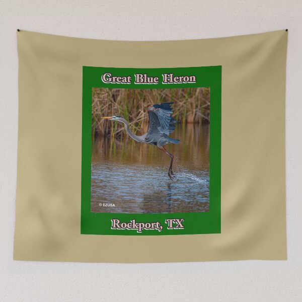 Item preview, The Perfect Gift For A Bird Lover: Great Blue Heron, Rockport, Texas designed and sold by MoreEZUSA-Here.