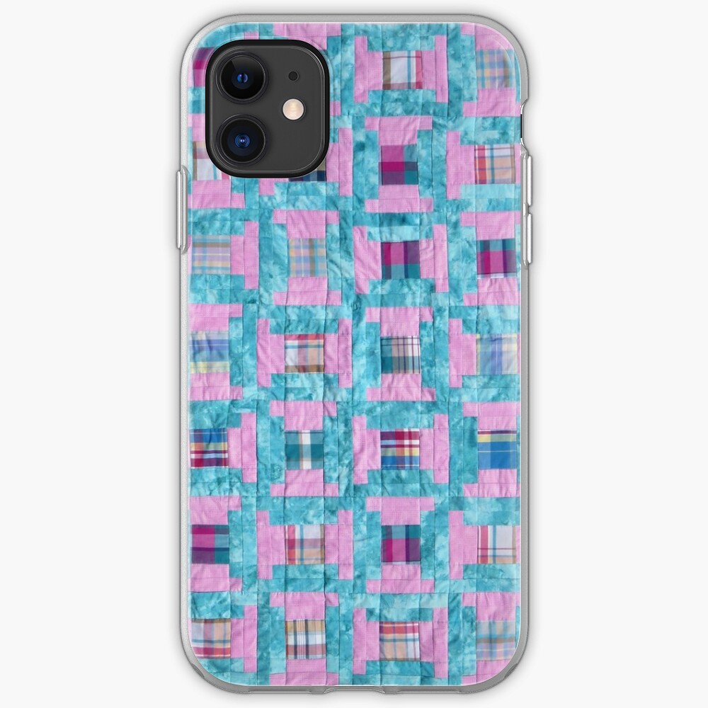 "Spools Log Cabin Quilt" iPhone Case & Cover by jgevans Redbubble