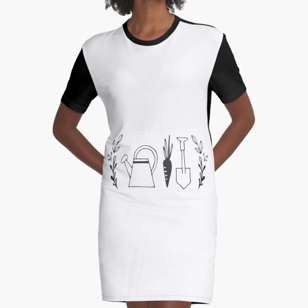 gardening Graphic T-Shirt Dress