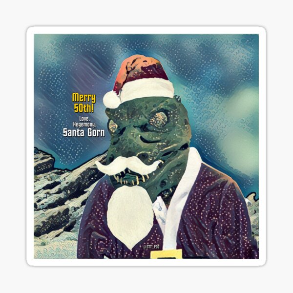 50th Anniversary Santa Gorn Design Sticker