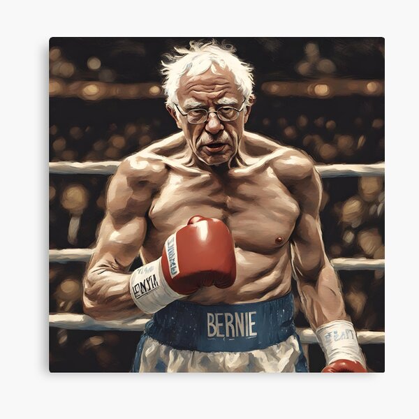 Vista previa del artículo con la obra «Bernie Sanders El Boxeador», diseñado y vendido por MartialArtisan.