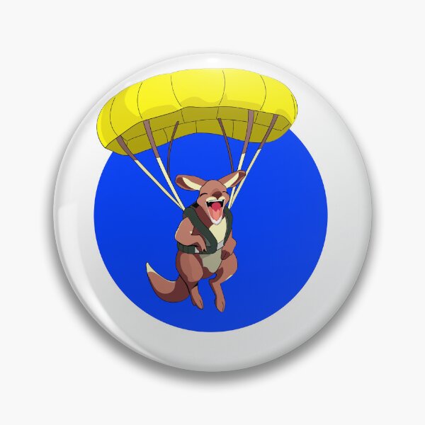 Parachute Kangaroo - Loco Animal Squad Pin