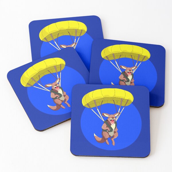 Item preview, Parachute Kangaroo - Loco Animal Squad designed and sold by LocoAnimalSquad.