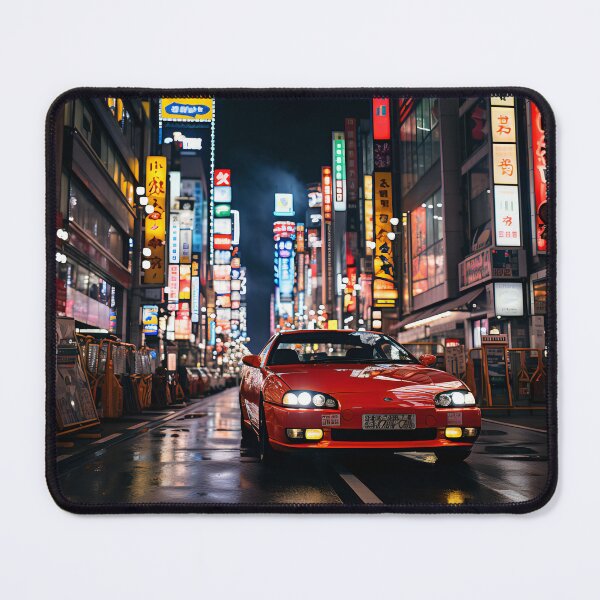 Item preview, Drift Sport Car en Tokio por la noche designed and sold by EnigmaStitcher.
