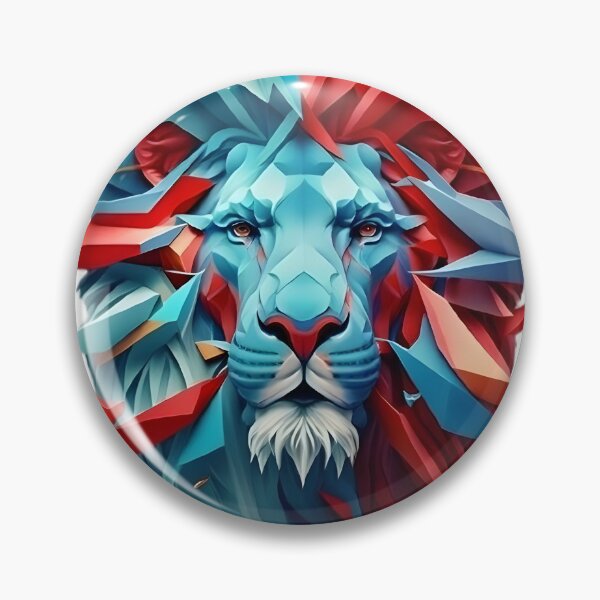 Item preview, Red And Blue Lion designed and sold by Pedja Designs.