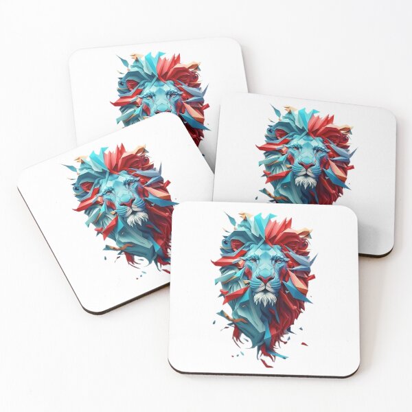 Item preview, Red And Blue Lion designed and sold by Pedja Designs.