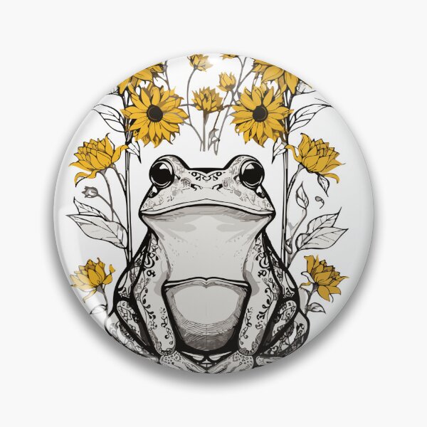 Item preview, Sunflower Frog designed and sold by LoFiArtFart.