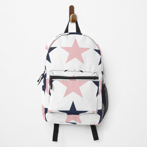 Item preview, Large NAVY BLUE, BABY PINK and WHITE STARS designed and sold by RachelMacht.