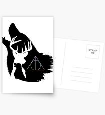 Wolf, stag and dog Postcards