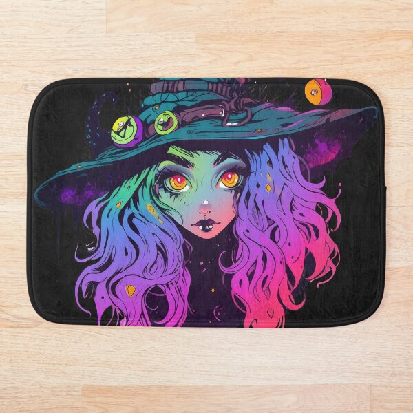 Item preview, Cartoon Halloween colourful Witch, Queen of darkness, Happy Halloween designed and sold by Sara_Design.