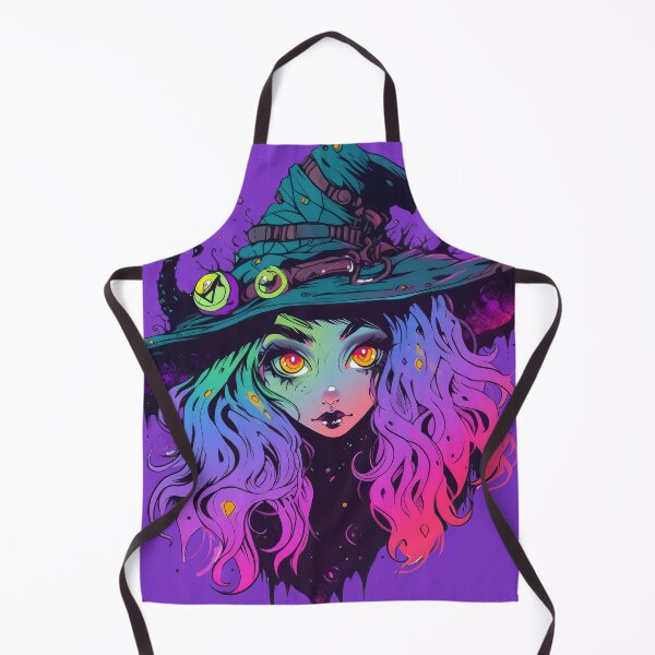 Item preview, Cartoon Halloween colourful Witch, Queen of darkness, Happy Halloween designed and sold by Sara-Design2.