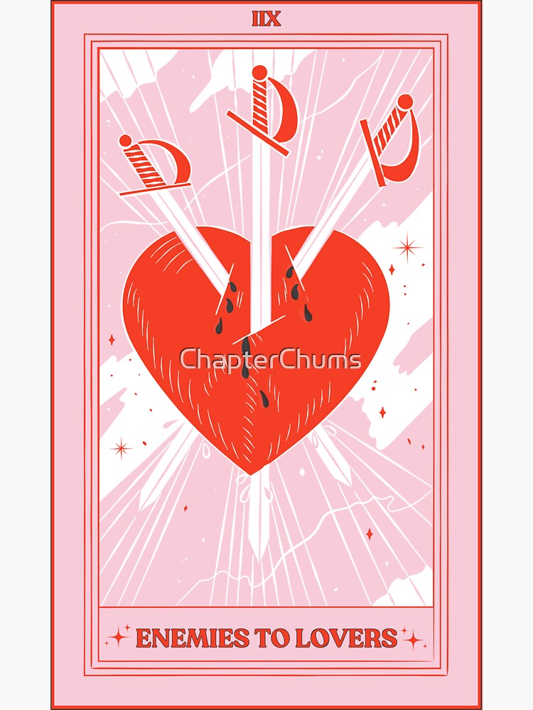 Enemies To Lovers Tarot Card Sticker For Sale By Chapterchums Redbubble 2061