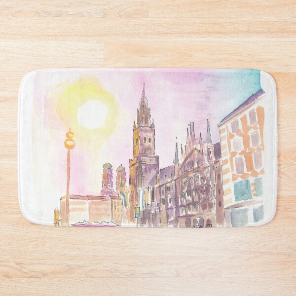 Item preview, Munich City Hall and Marienplatz at Late Afternoon Dusk designed and sold by artshop77.