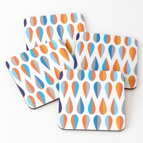 Item preview, Colorful mid-century modern teardrop pattern designed and sold by Lost-Mountain.