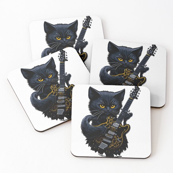Item preview, Cute cat playing guitar on halloween designed and sold by PETS ABC.