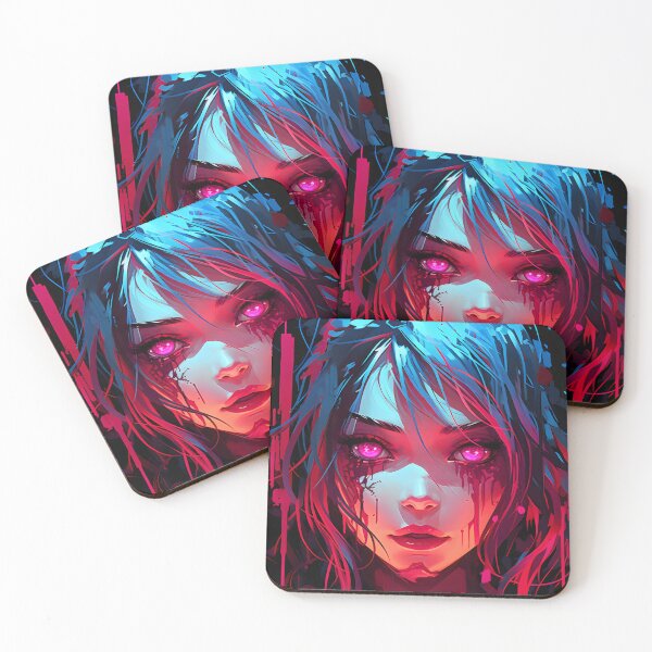 Item preview, Lazer Eyes Anime Girl  designed and sold by DigitalFracture.