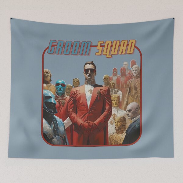 Item preview, Groom Squad - Superhero Team  designed and sold by Hisirdoux.