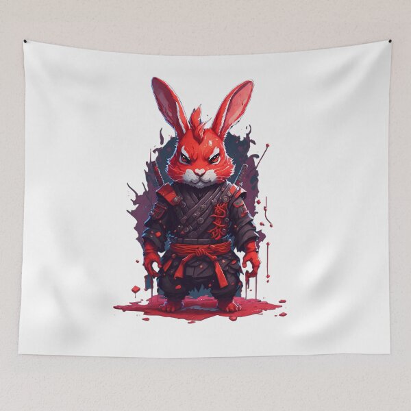 Item preview, rabbit ninja imperial warrior 4 designed and sold by RabbitPrints.