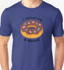 I Deserve a Donut - Dark Slim Fit T-Shirt