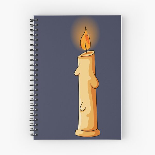 Item preview, vector Halloween burning candle illustraion designed and sold by Artkitokri.