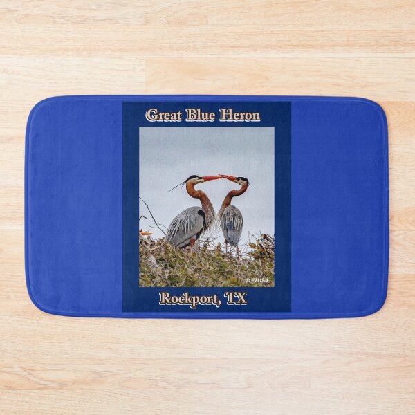 Item preview, For The Bird Lover In You: Great Blue Heron Couple At The Rookery At Rockport, Texas designed and sold by MoreEZUSA-Here.