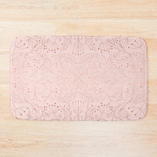 Item preview, Winter Botanicals Rose Gold and Pink Floral Pattern designed and sold by beestonestudio.