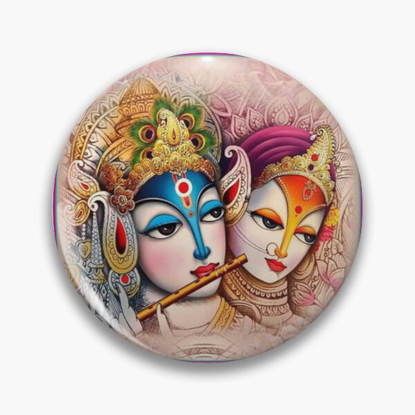 Item preview, Radha Krishna Flute Melody - Spiritual Hindu Art designed and sold by SYSTEMSHIRTS.