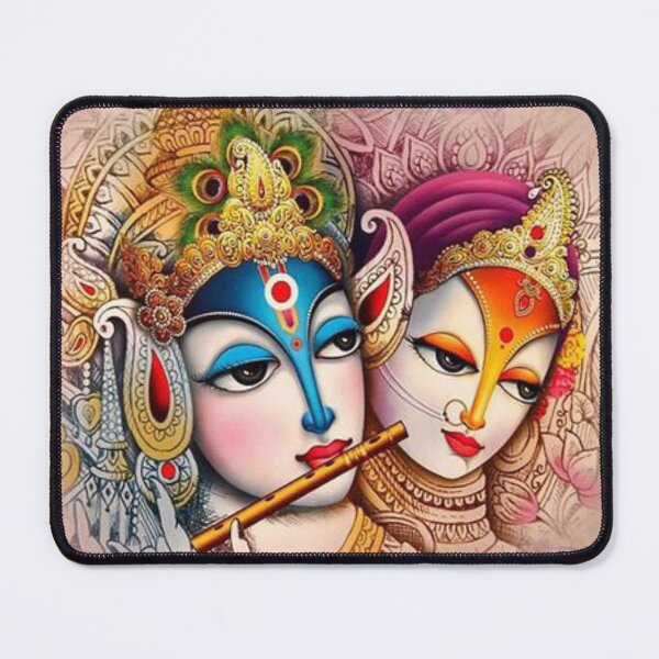 Item preview, Radha Krishna Flute Melody - Spiritual Hindu Art designed and sold by SYSTEMSHIRTS.