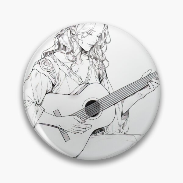 Item preview, Classical Guitarist Sketch  designed and sold by wallycobra.