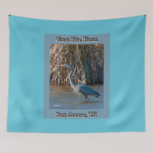 Item preview, Give Someone You Love The Bird: Great Blue Heron, Port Aransas, Texas designed and sold by MoreEZUSA-Here.