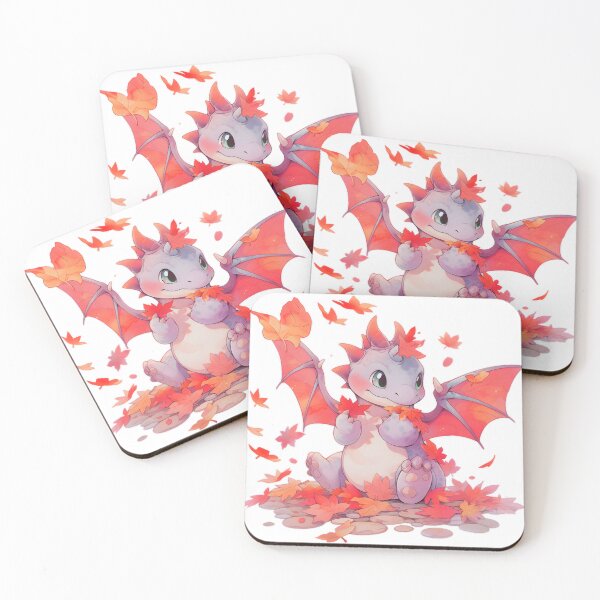 Item preview, Baby Dragon Playing in Leaves designed and sold by 2RedFox.
