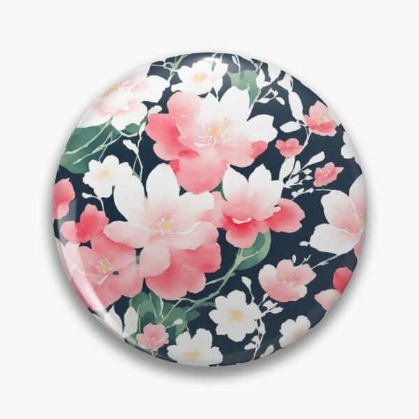 Item preview, Japanese flowers 02. Digital watercolor. designed and sold by DoodleLandShop.