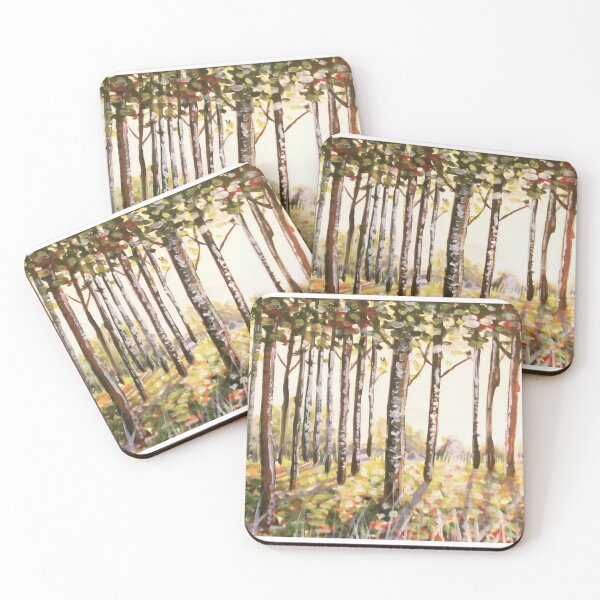 Item preview, Beech Trees at Dawn designed and sold by redmaidenart.