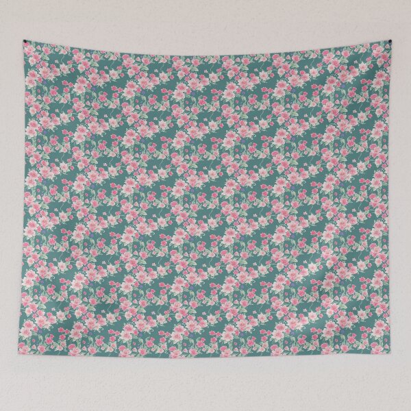 Item preview, Japanese flowers 03. Digital watercolor. designed and sold by DoodleLandShop.