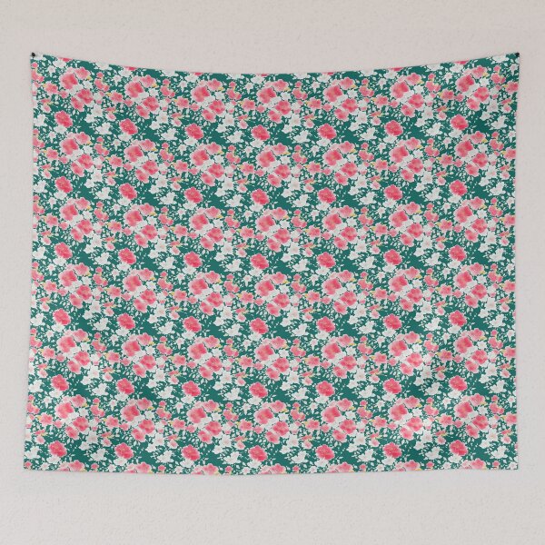 Item preview, Japanese flowers 05. Digital watercolor. designed and sold by DoodleLandShop.