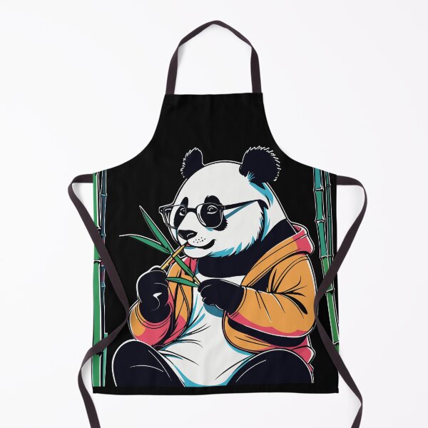 Item preview, Hipster Panda Eating Bamboo designed and sold by HoruXtore.
