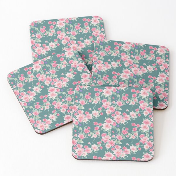 Item preview, Japanese flowers 03. Digital watercolor. designed and sold by DoodleLandShop.