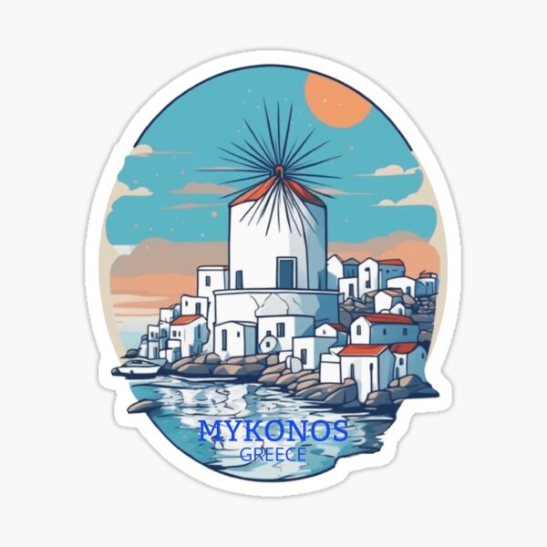 Item preview, Mykonos, Greece's Enchanting Aegean Isles designed and sold by ozdilh.
