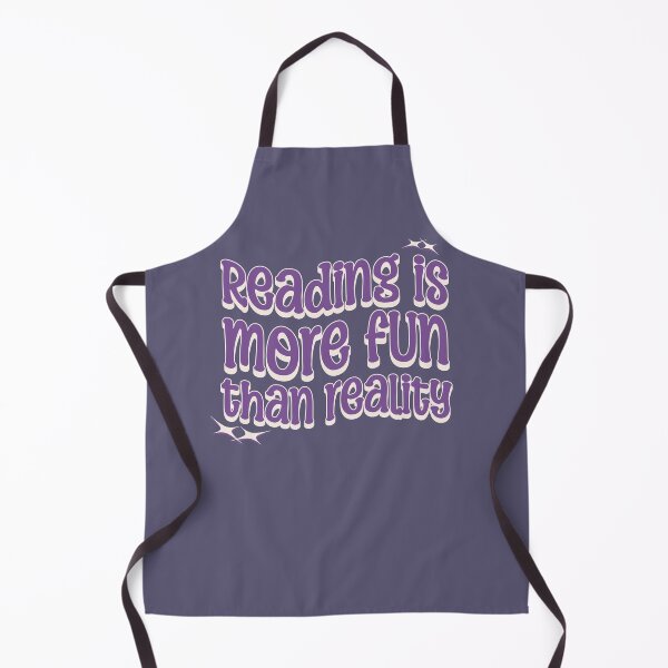 Item preview, READING IS MORE FUN THAN REALITY - Purple text designed and sold by tinytiger77.