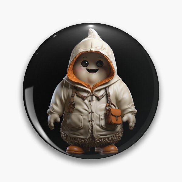 Item preview, happy ghost in a jacket designed and sold by HarriPaloma.
