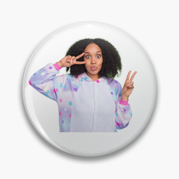 Item preview, African Anime Affectionate Lady With V Sign Peace Sign Blowing Air Kisses designed and sold by NadeenInspires.